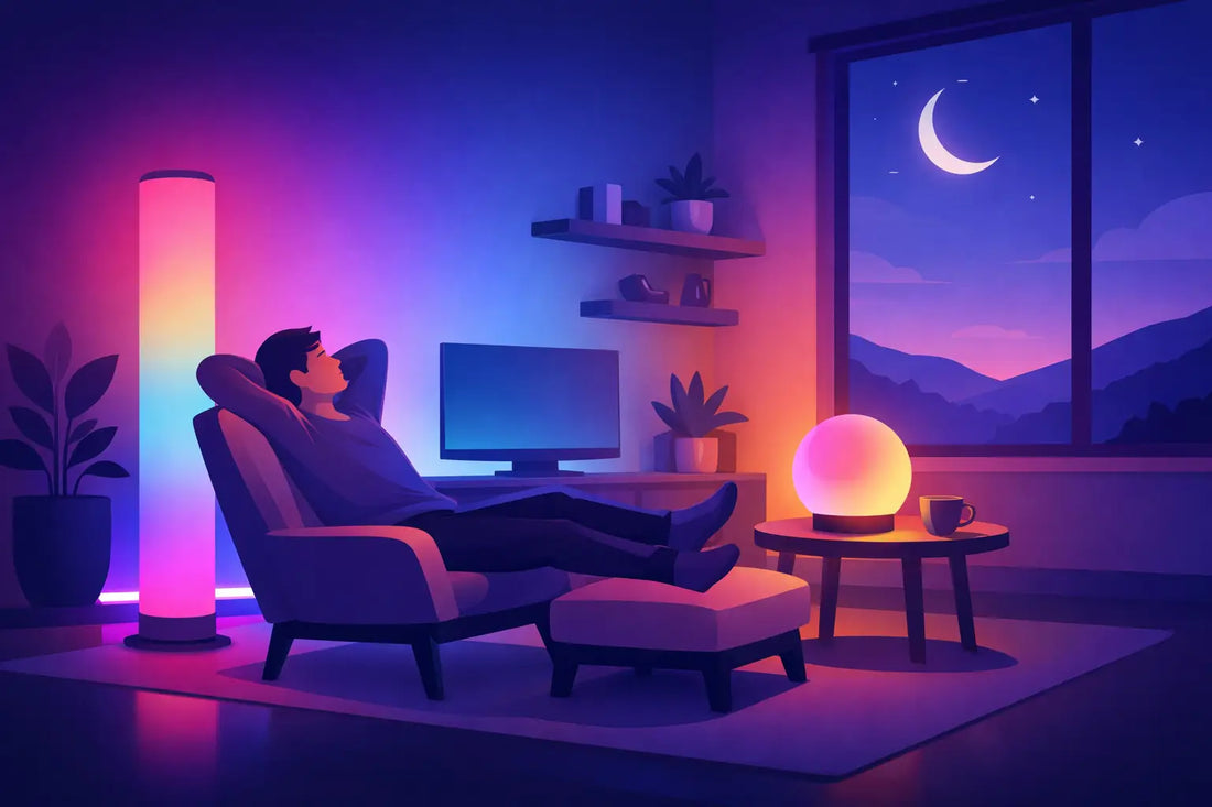 RGB svetlo pre relaxáciu a pokojný večer