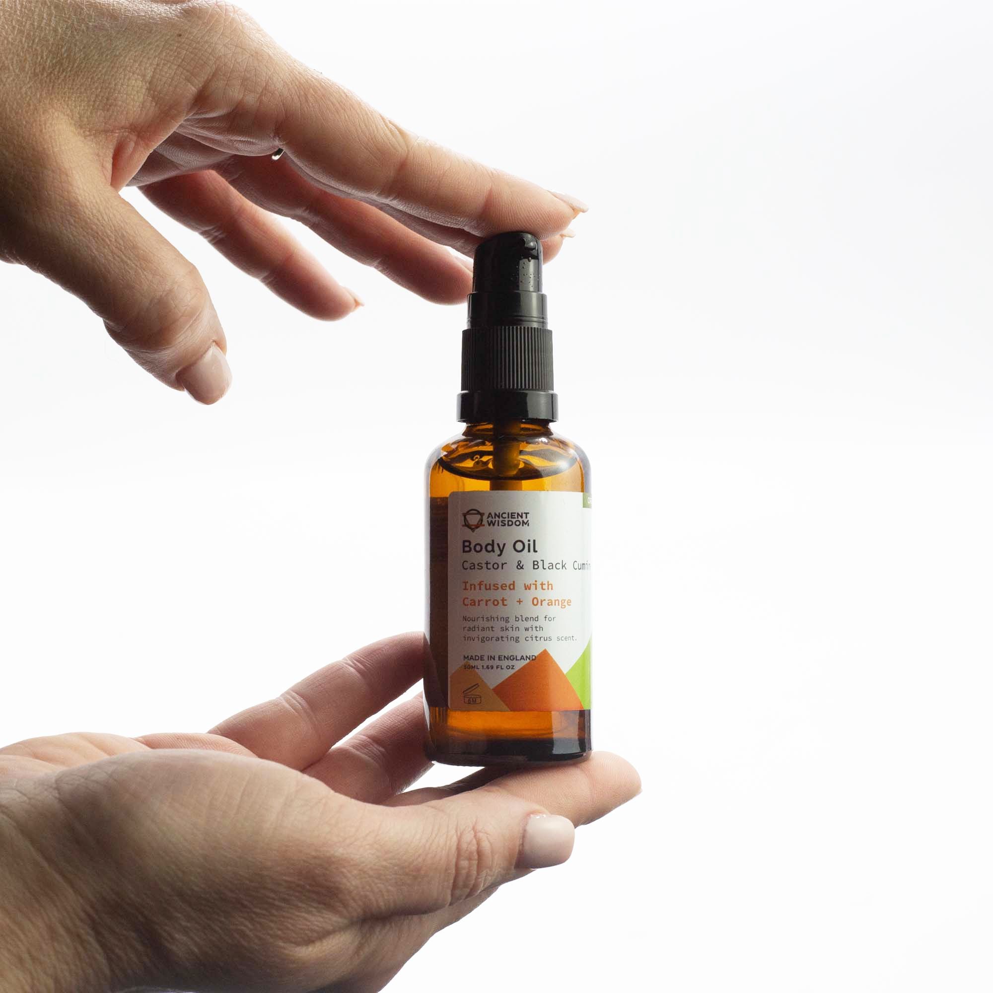 Organický telový olej 50 ml – Mrkva & Pomaranč
