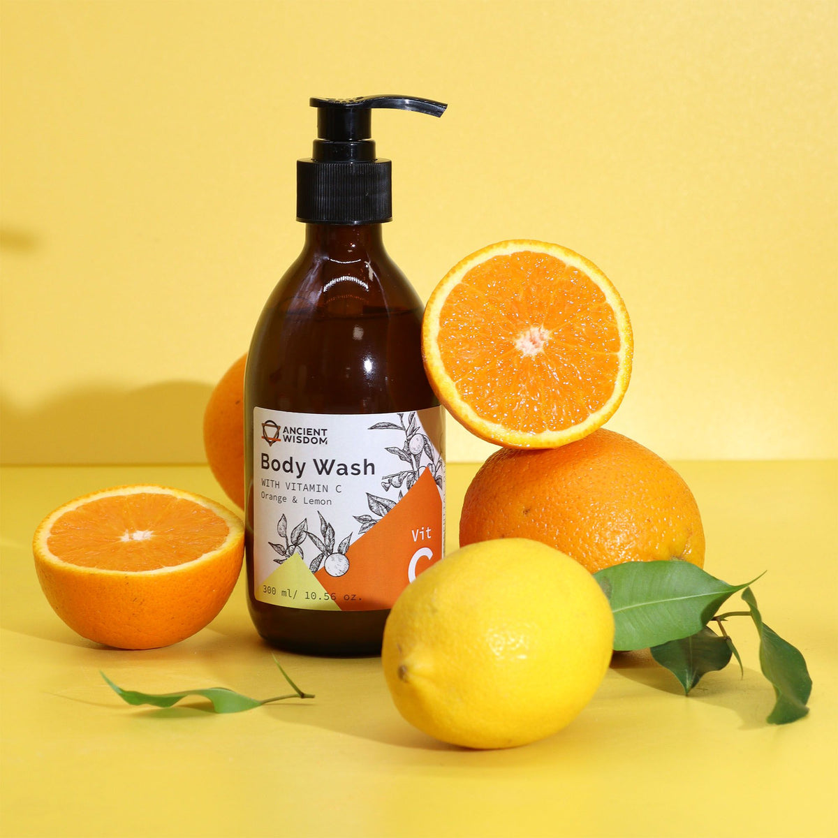 Aromaterapeutický sprchový gél s vitamínom C 300 ml – Pomaranč & Citrón