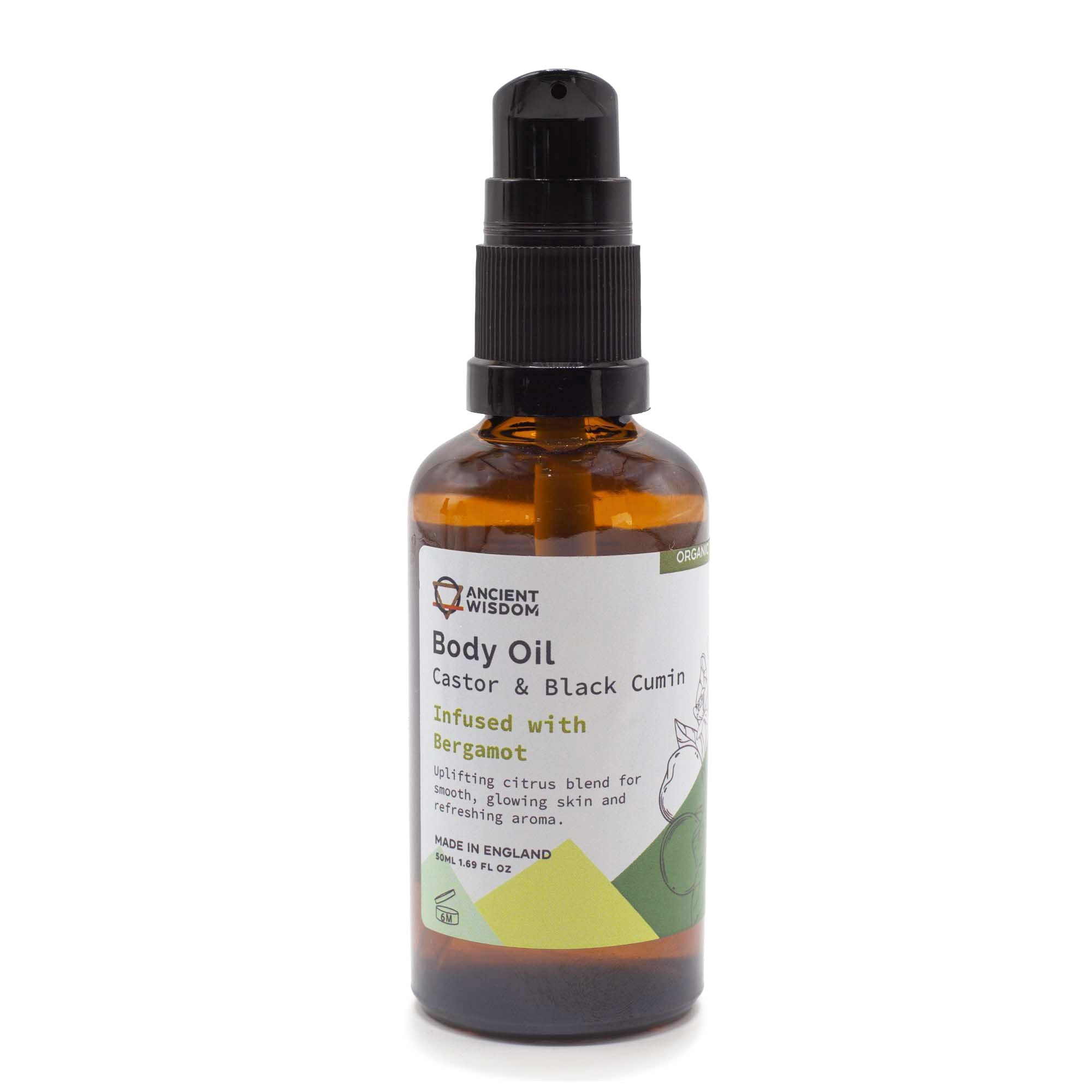 Organický telový olej 50 ml – Bergamot