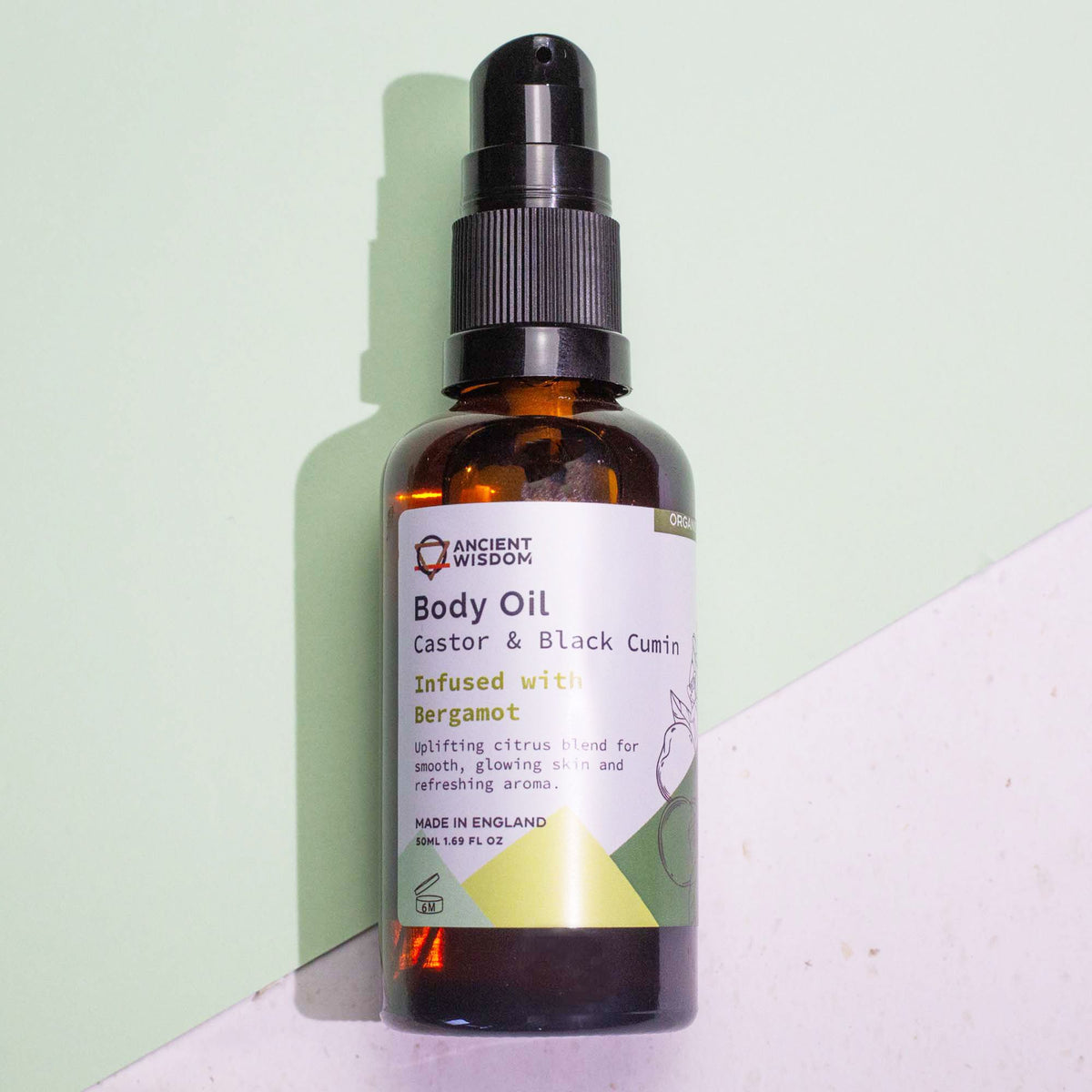 Organický telový olej 50 ml – Bergamot