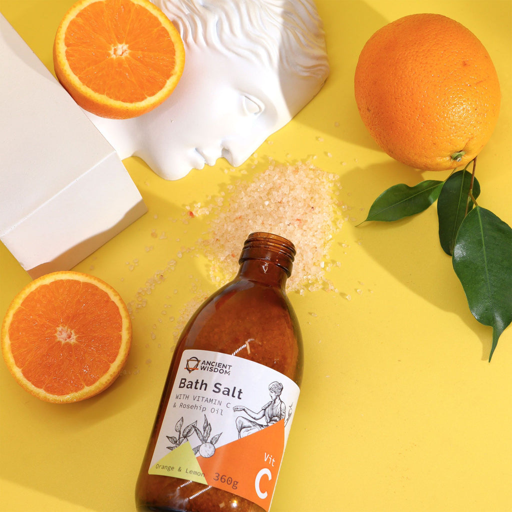 Vitamínová kúpeľová soľ s vitamínom C 360 g – Feel Like an Ancient Goddess