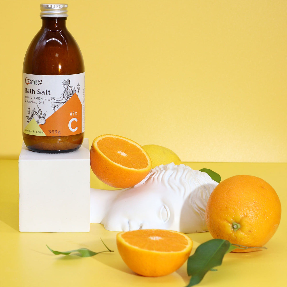 Vitamínová kúpeľová soľ s vitamínom C 360 g – Feel Like an Ancient Goddess