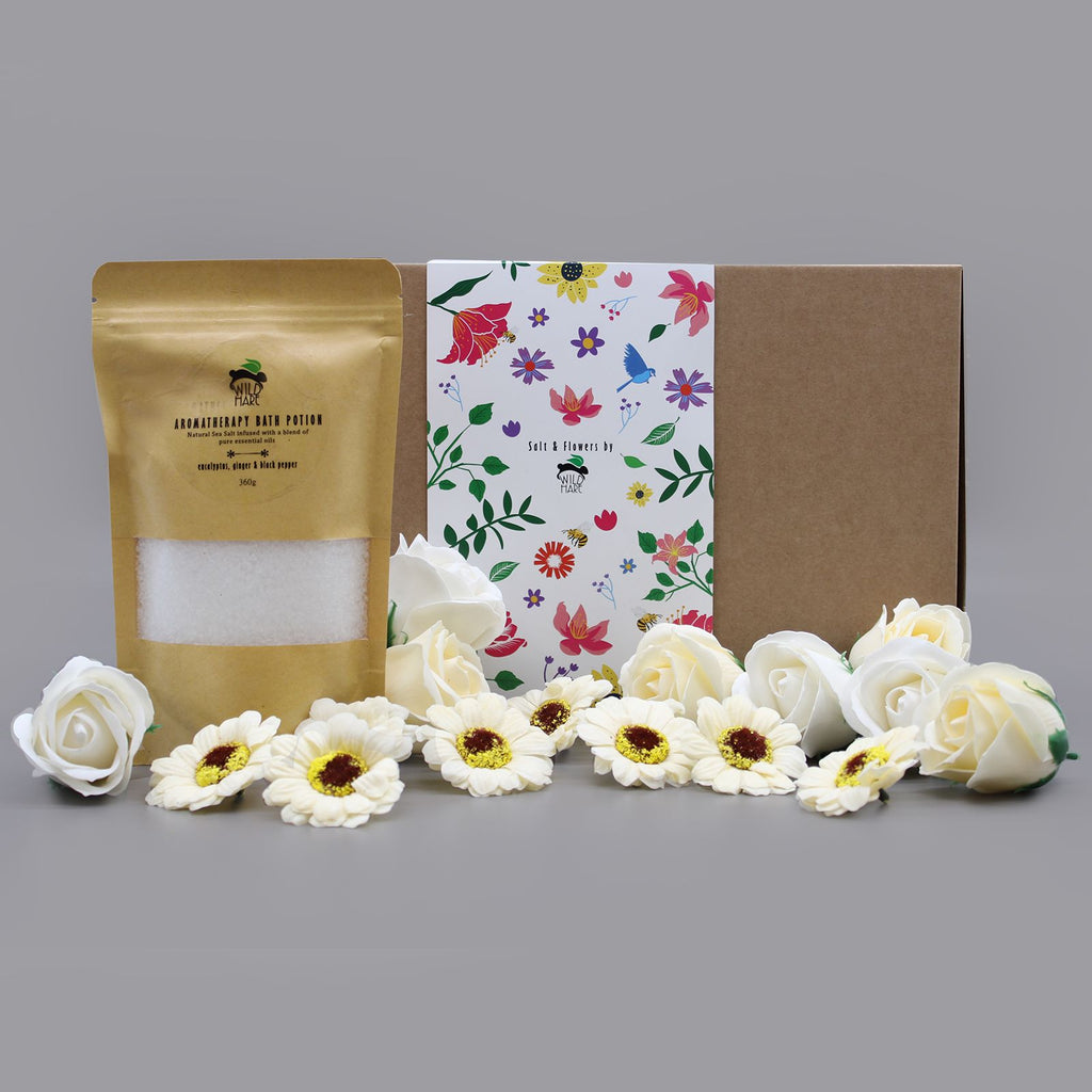 Darčekový wellness set Salt &amp; Flowers – Cold &amp; Flu