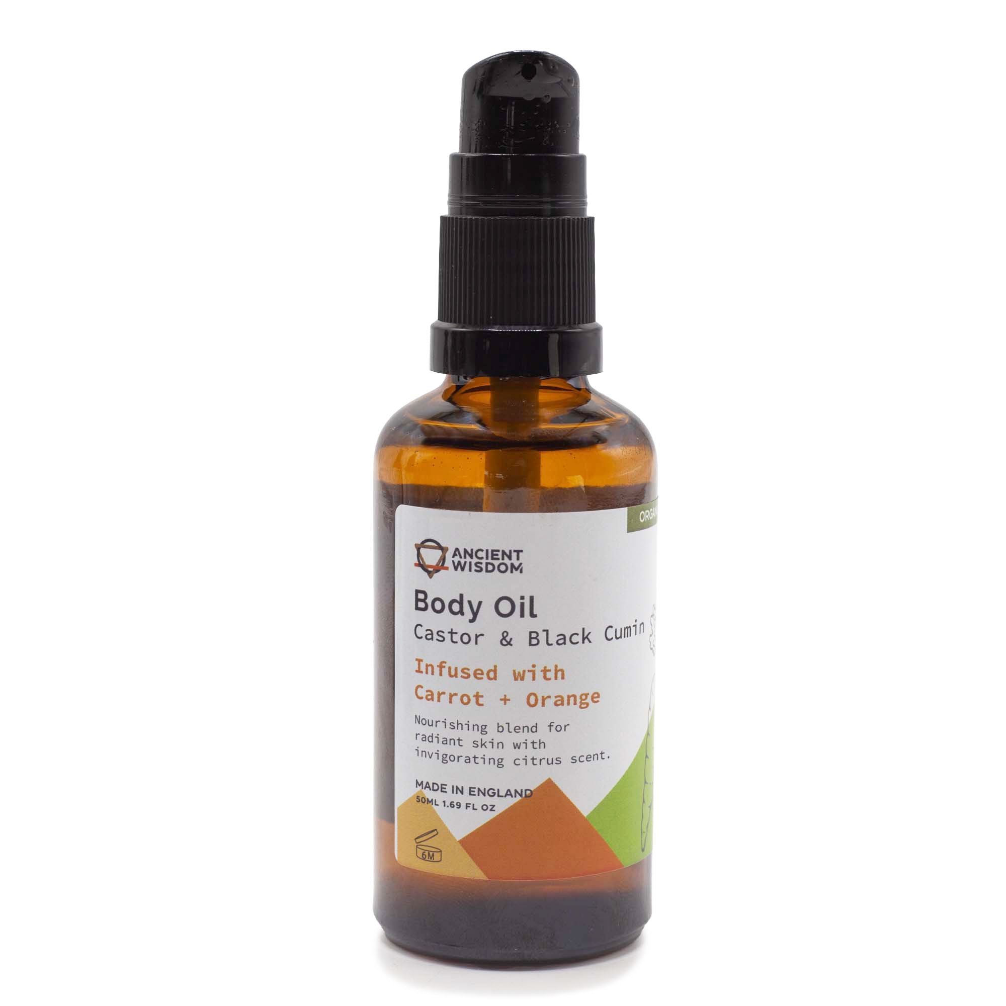 Organický telový olej 50 ml – Mrkva & Pomaranč