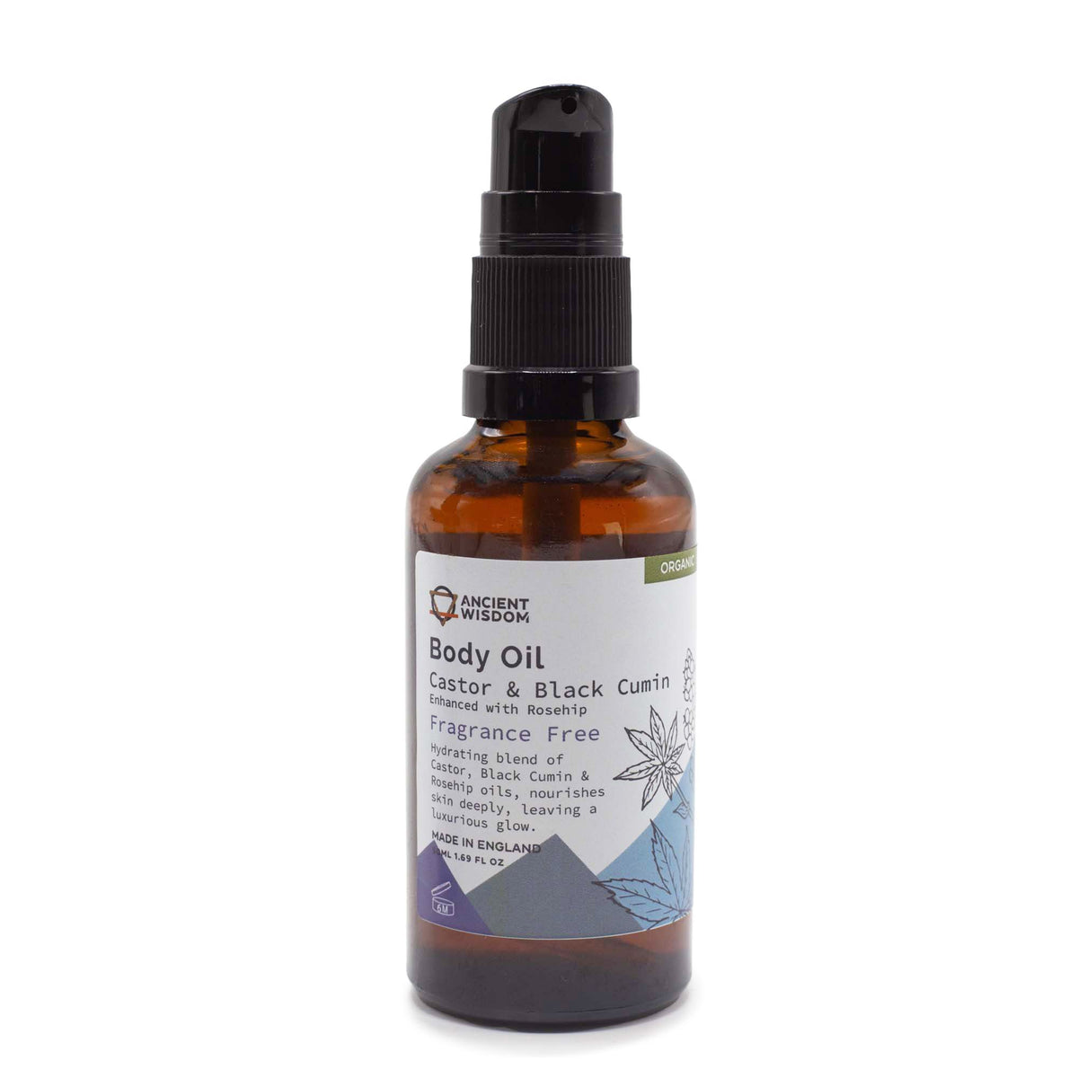 Organický telový olej 50 ml – Bez parfumácie