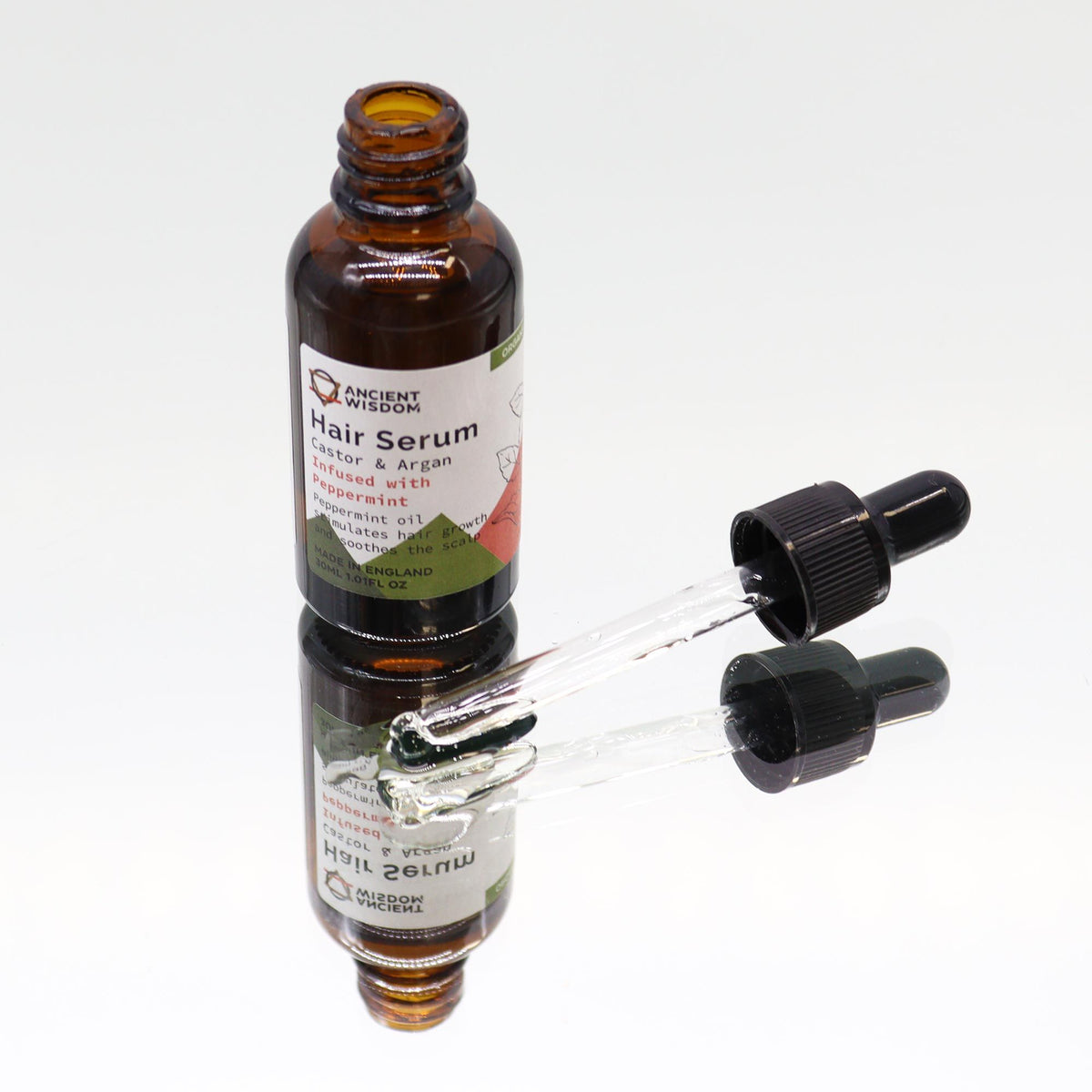 Organické vlasové sérum 30 ml – Mäta pieporná