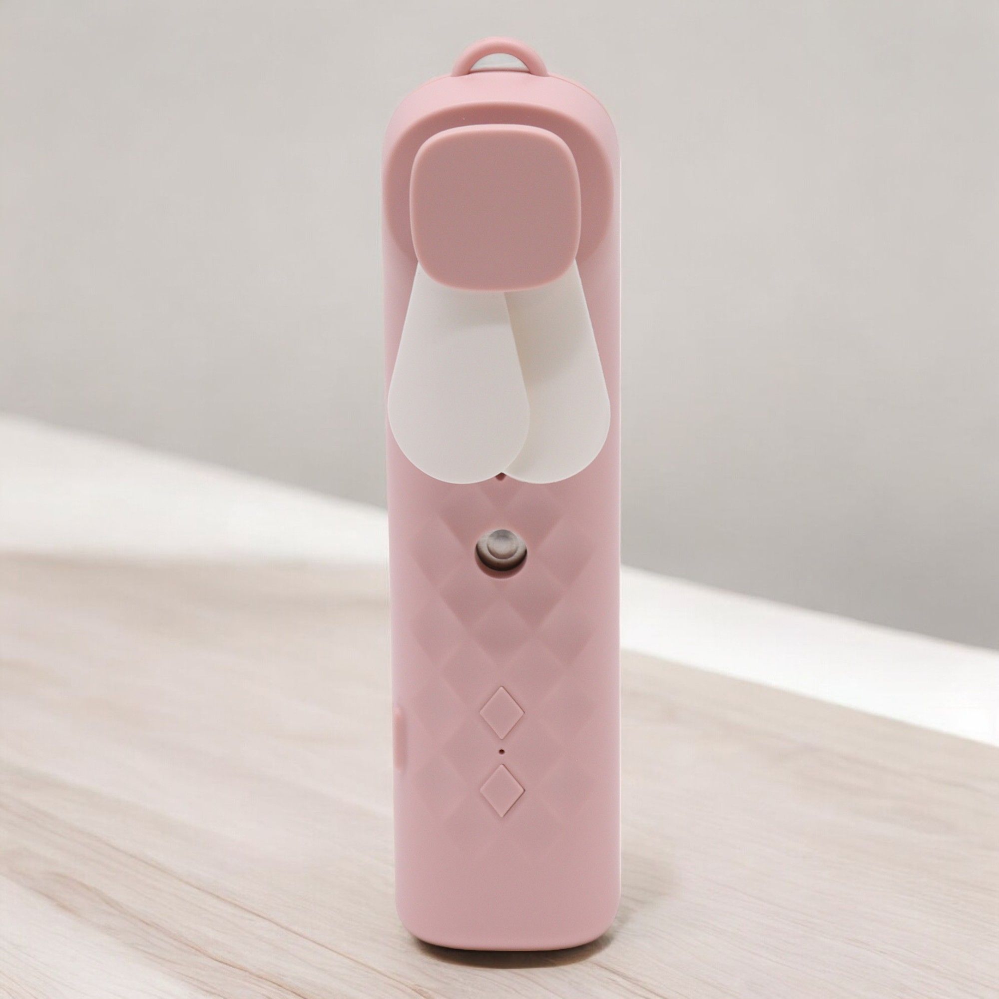 Ružový nano rozprašovač na tvár s ventilátorom