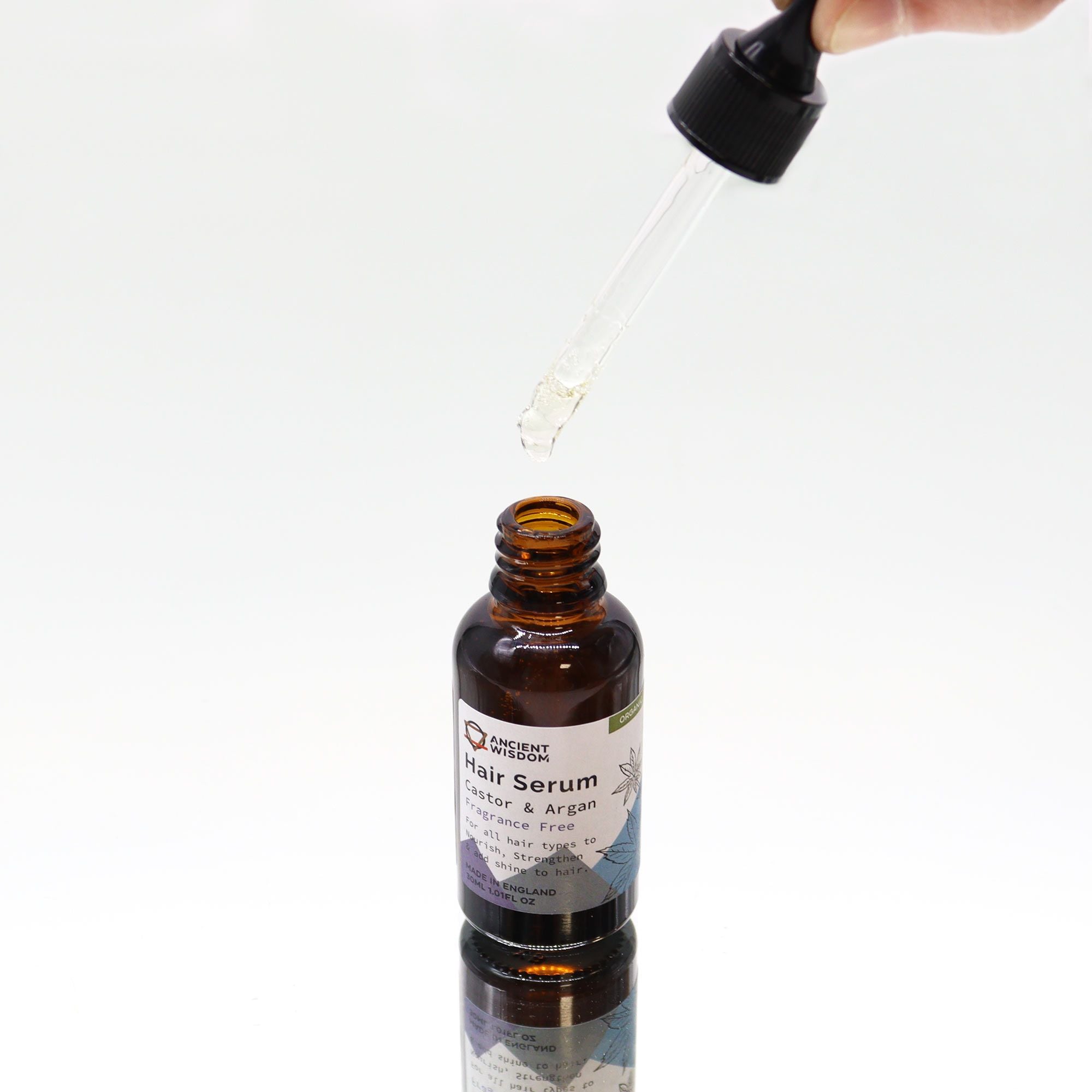 Organické vlasové sérum 30 ml – Bez parfumácie